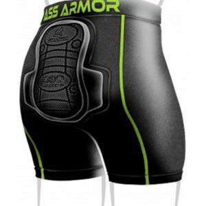 Ass Armor Protective D3O Padded Shorts for Biking, Snowboarding- Sze Small - NWT